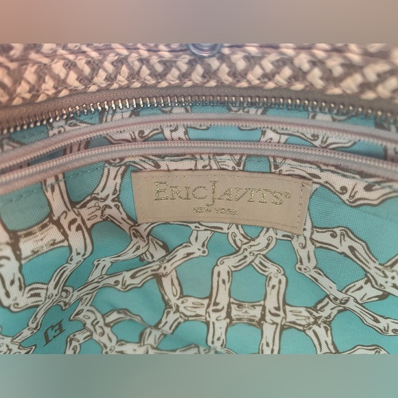 Elegant Tan Woven Tote Bag by Eric Javits New York - Picture 8 of 14